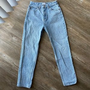 Zara High-Rise Straight Leg Jeans